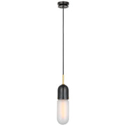 Visual Comfort Signature - TOB 5645BZ/HAB-FG-1 - LED Pendant - Junio - Bronze and Brass