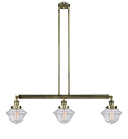 Innovations - 213-AB-G534 - Three Light Island Pendant - Franklin Restoration - Antique Brass