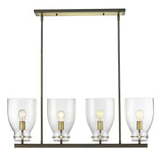 Acclaim Lighting - IN20001ORB - Four Light Chandelier - Shelby - Oil Rubbed Bronze and Antique Brass