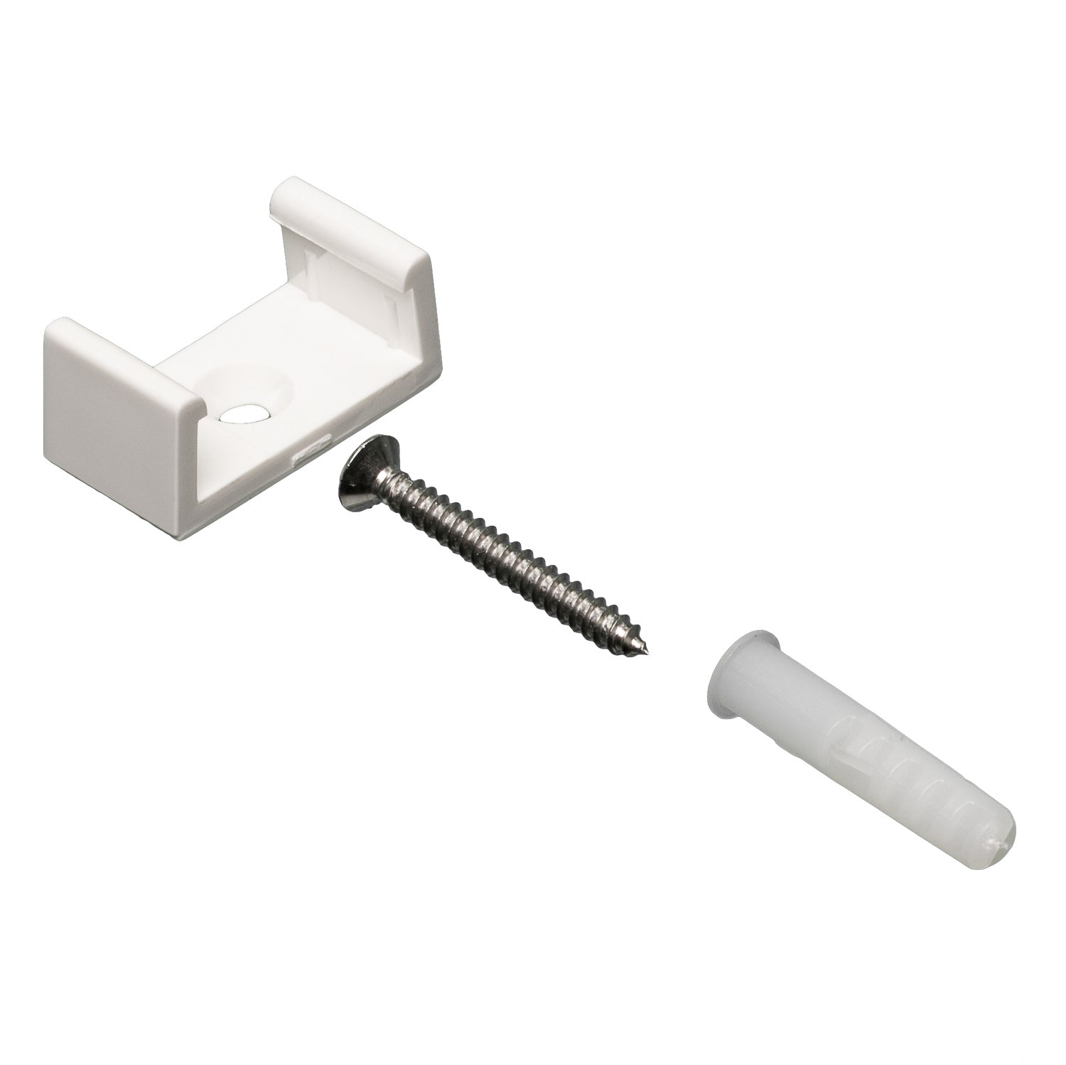 American Lighting - 120-H3-RGBW-CLIPS - Bag of 10 PVC Mounting Clips - Hybrid Linear - White