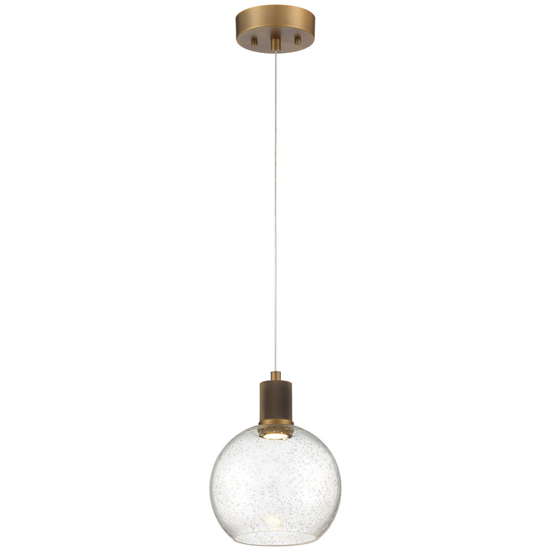 Access - 63142LEDD-ABB/SDG - LED Pendant - Port Nine Burgundy - Antique Brushed Brass