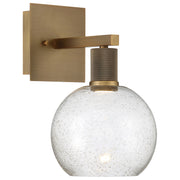 Access - 63145LEDD-ABB/SDG - LED Wall Sconce - Port Nine Burgundy - Antique Brushed Brass