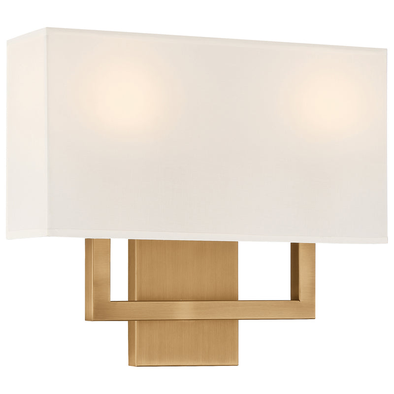 Access - 64062LEDDLP-ABB/WH - LED Wall Sconce - Mid Town - Antique Brushed Brass
