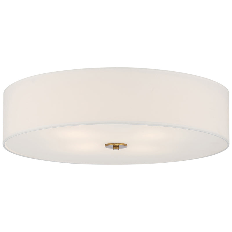 Access - 64064LEDDLP-ABB/WH - LED Flush Mount - Mid Town - Antique Brushed Brass