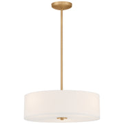 Access - 64065LEDDLP-ABB/WH - LED Pendant or Semi-Flush - Mid Town - Antique Brushed Brass
