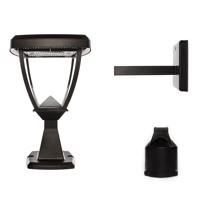 Gama Sonic - 118033-5 - Wall/Pier Mount - Black