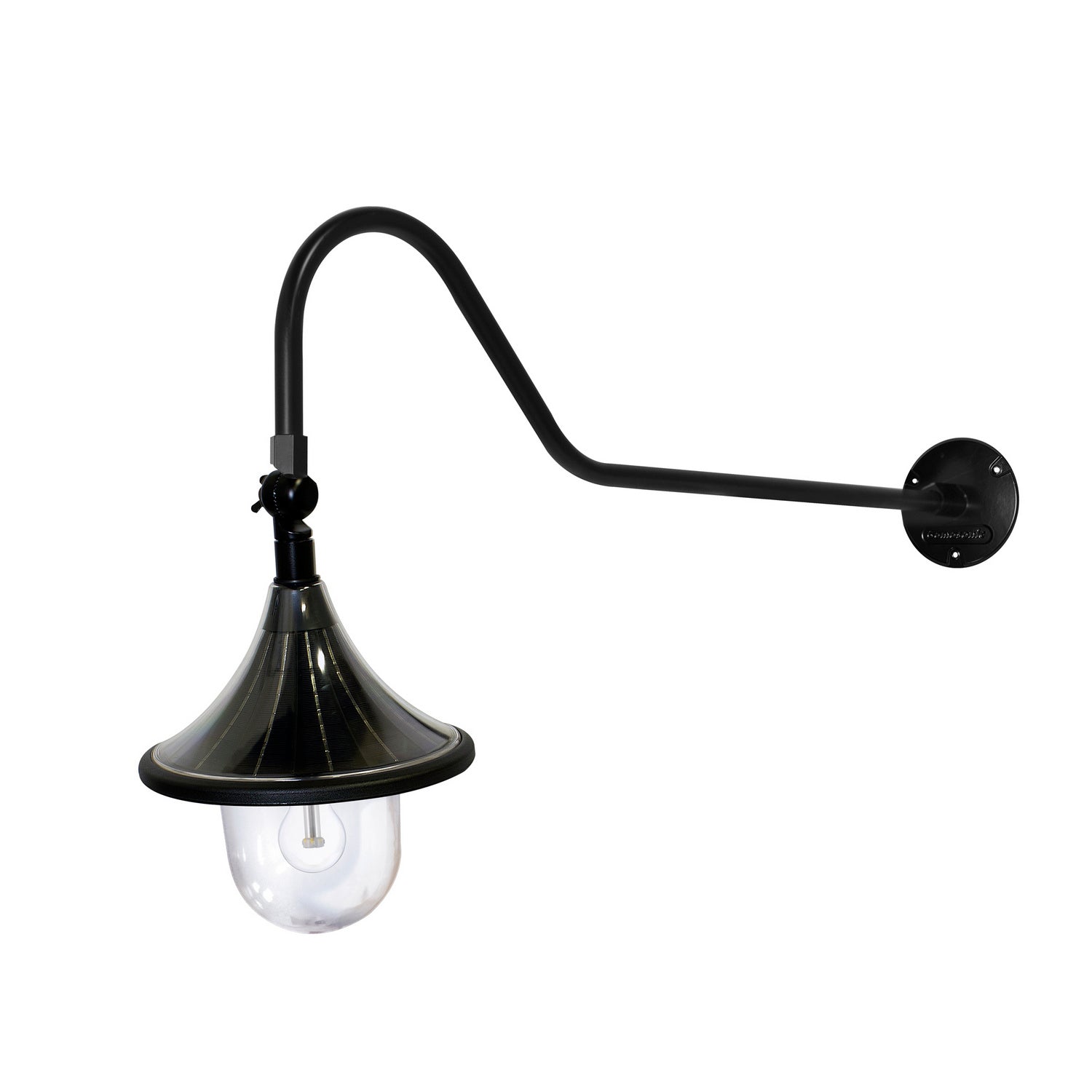 Gama Sonic - 119B50044 - One Light Gooseneck Mount - Black