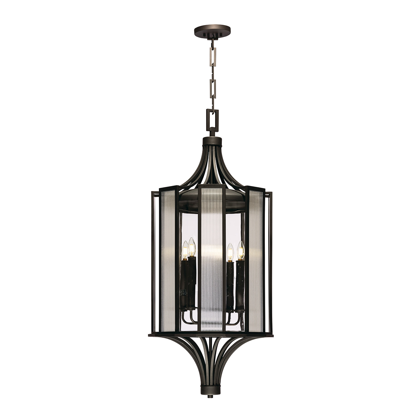 Fine Art Handcrafted Lighting - 899582ST - Six Light Lantern - Bristol - Black