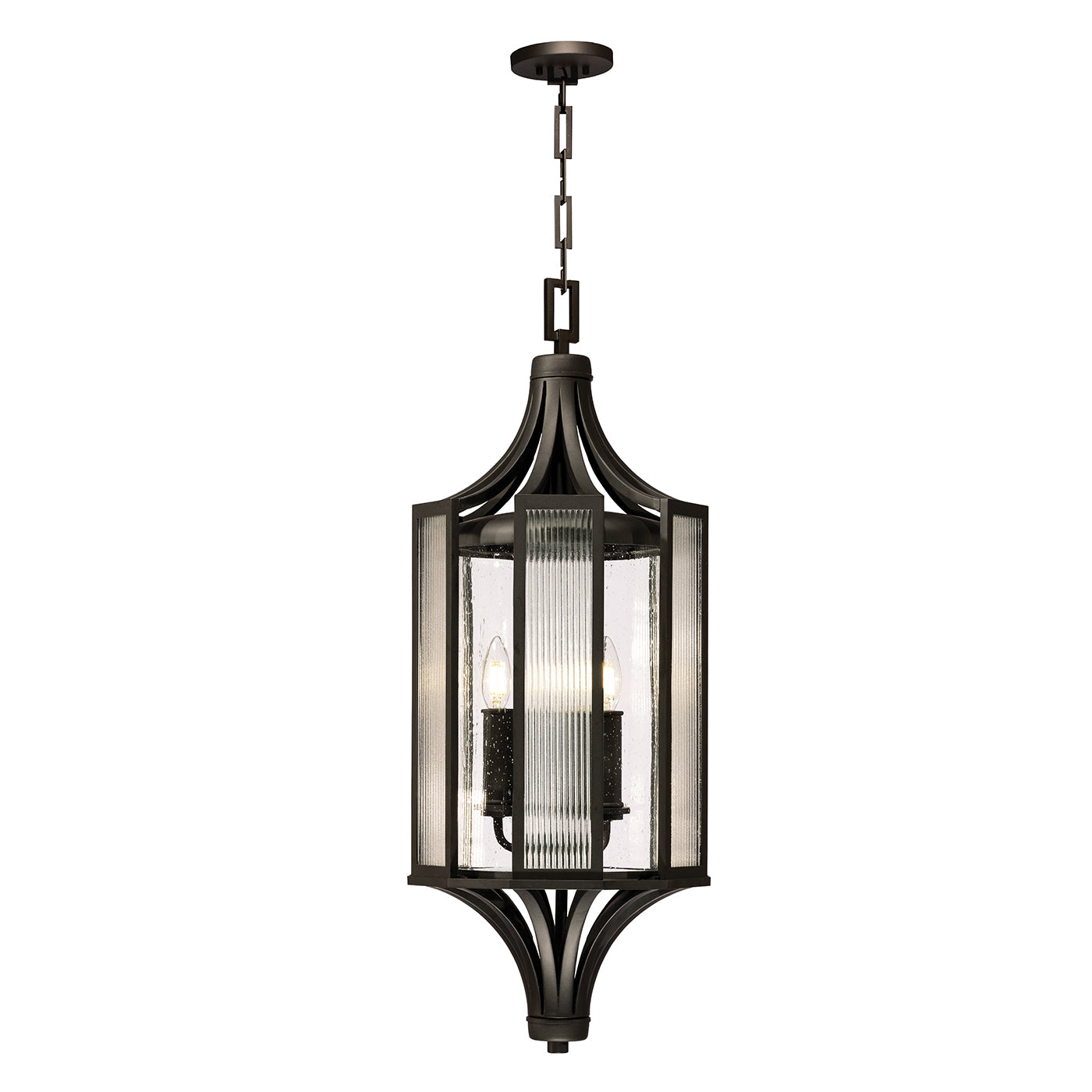 Fine Art Handcrafted Lighting - 899882ST - Three Light Lantern - Bristol - Black