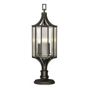 Fine Art Handcrafted Lighting - 900080ST - Three Light Outdoor Adjustable Pier/Post Mount - Bristol - Black