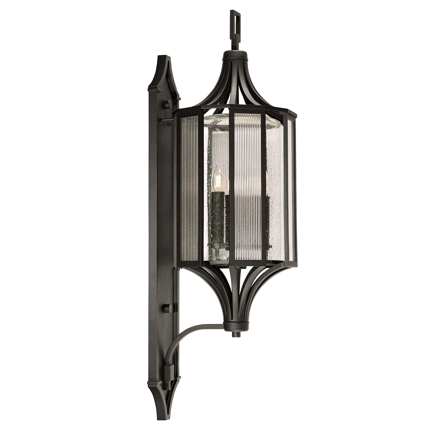 Fine Art Handcrafted Lighting - 900281ST - Three Light Outdoor Wall Mount - Bristol - Black