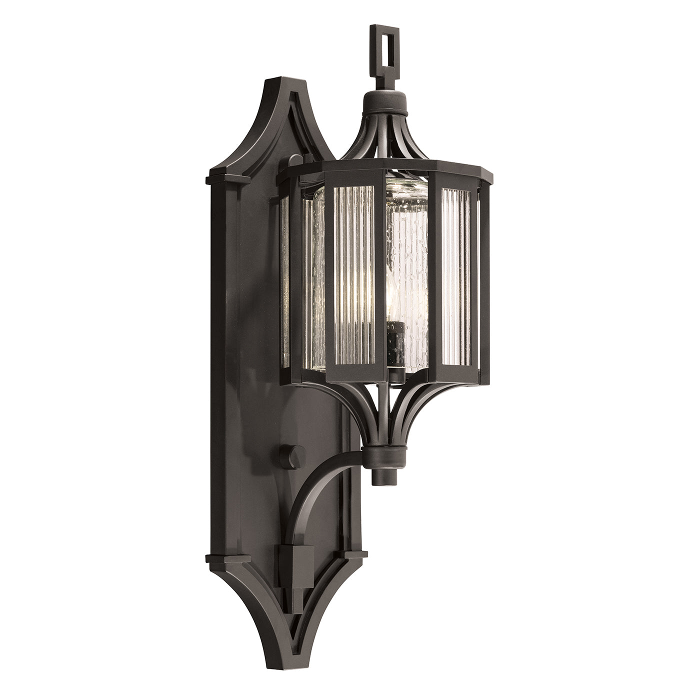Fine Art Handcrafted Lighting - 900381ST - One Light Outdoor Wall Mount - Bristol - Black