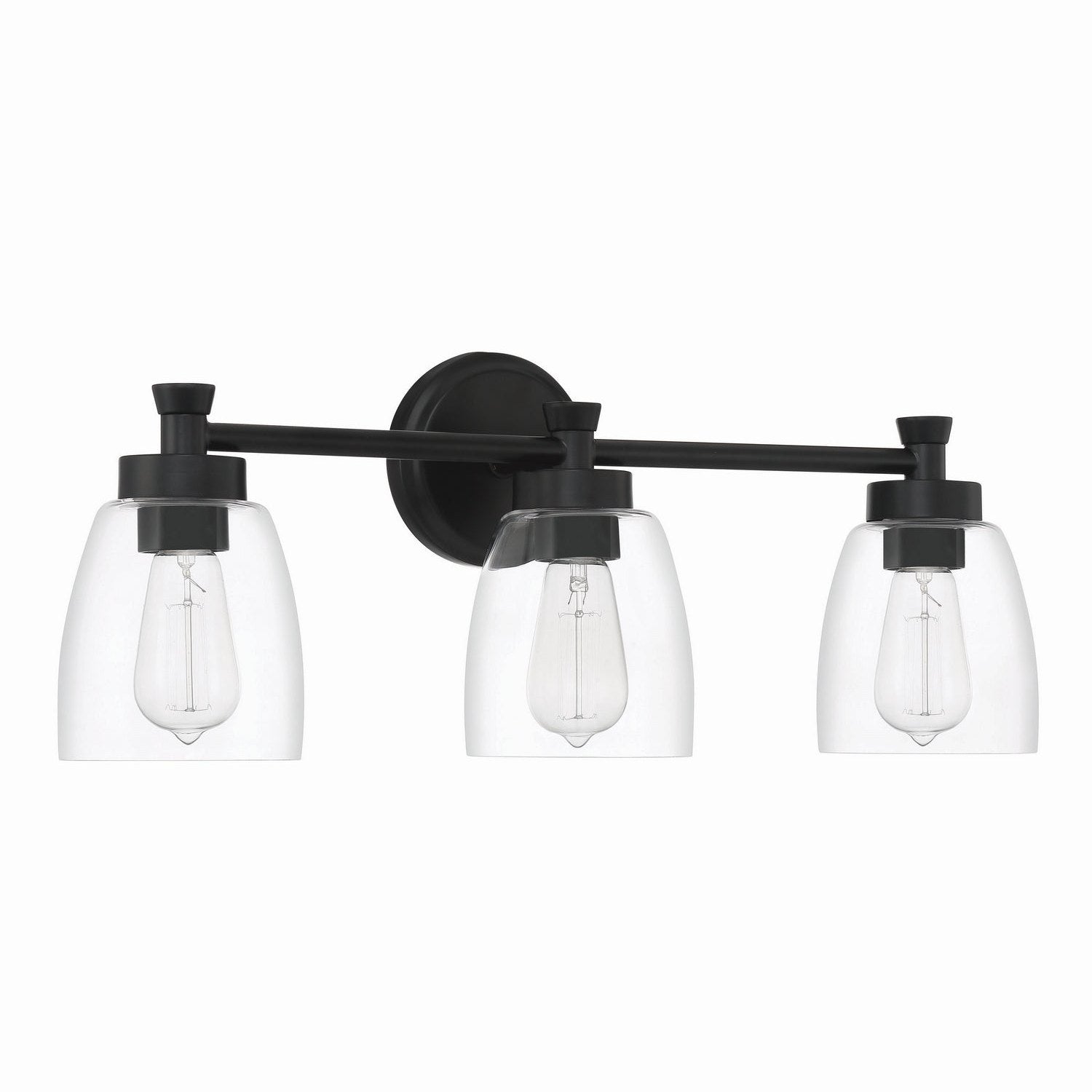Craftmade - 12724FB3 - Three Light Vanity - Henning - Flat Black