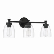 Craftmade - 12724FB3 - Three Light Vanity - Henning - Flat Black