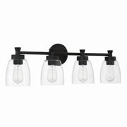Craftmade - 12730FB4 - Four Light Vanity - Henning - Flat Black