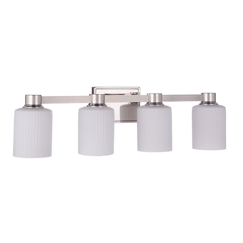Craftmade - 12928PLN4 - Four Light Vanity - Bretton - Polished Nickel