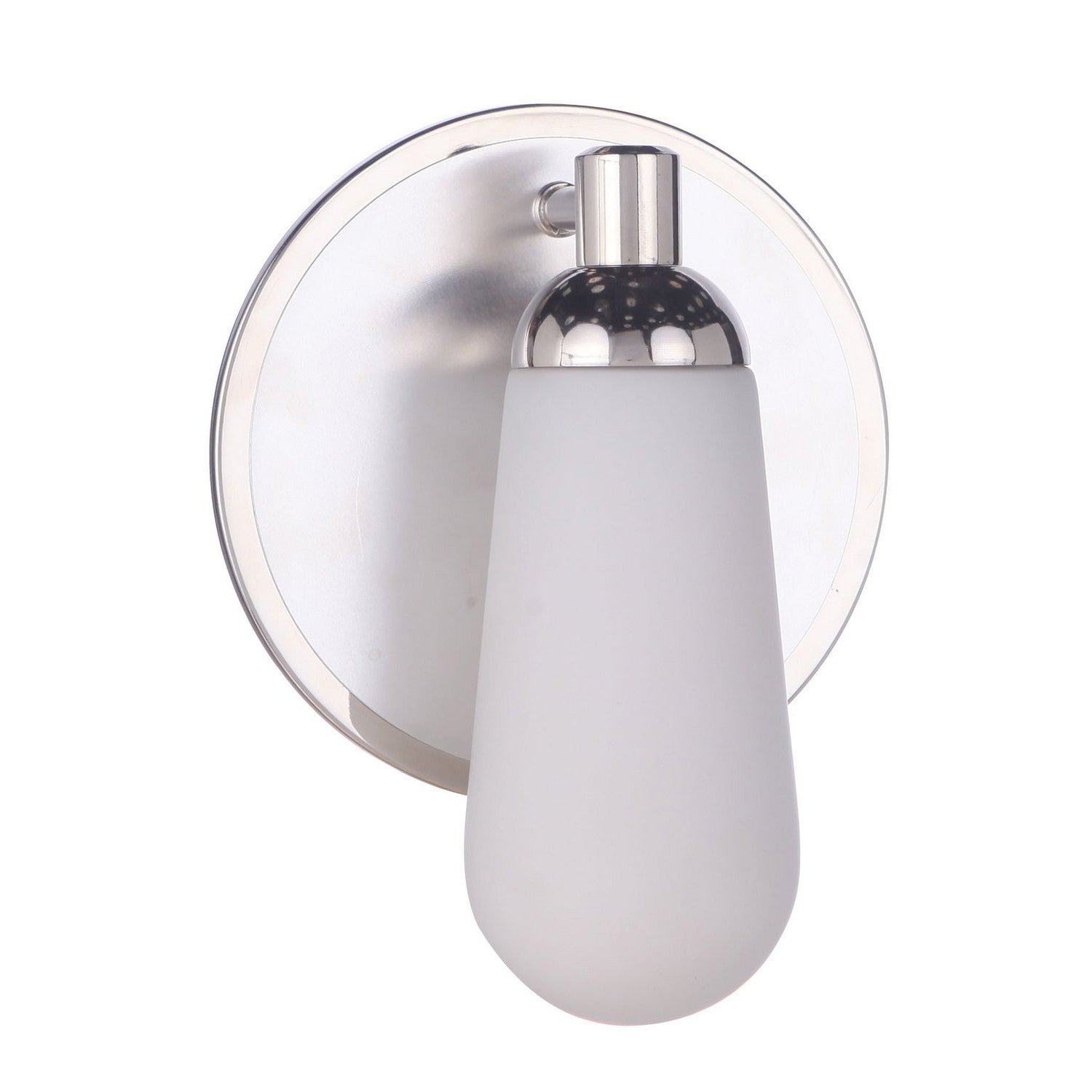 Craftmade - 13107BNKPLN1 - One Light Wall Sconce - Riggs - Brushed Polished Nickel / Polished Nickel