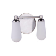Craftmade - 13112BNKPLN2 - Two Light Vanity - Riggs - Brushed Polished Nickel / Polished Nickel