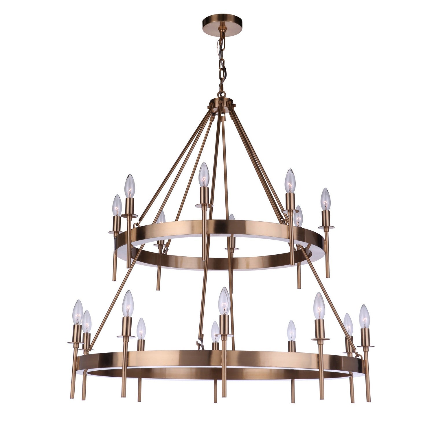 Craftmade - 54318-SB - 18 Light Chandelier - Larrson - Satin Brass