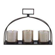 Uttermost - 18040 - Triple Candleholder - Riad, - Dark Bronze