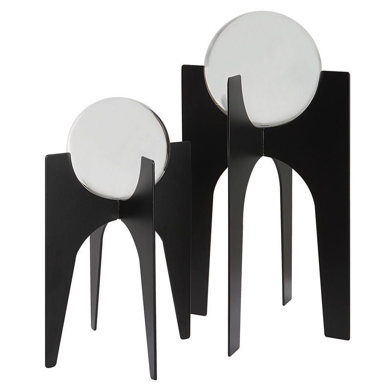 Uttermost - 18053 - Crystal Spheres, S/2 - Ellianna - Brushed Black