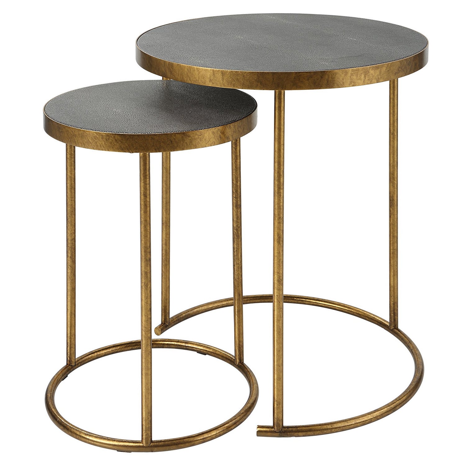 Uttermost - 25284 - Nesting Tables, S/2 - Aragon - Antique Burnished Brass