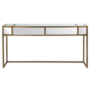Uttermost - 25286 - Console Table - Reflect - Brushed Aged Gold