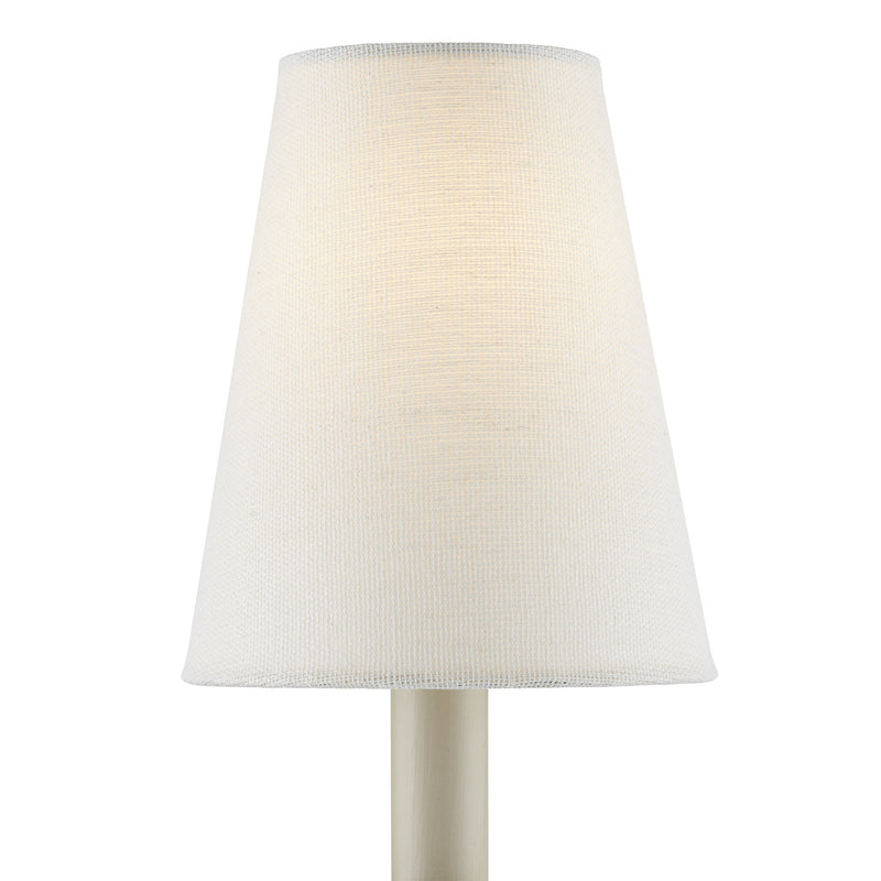 Currey and Company - 0900-0024 - Chandelier Shade - Off White Fine Grasscloth - Off-White