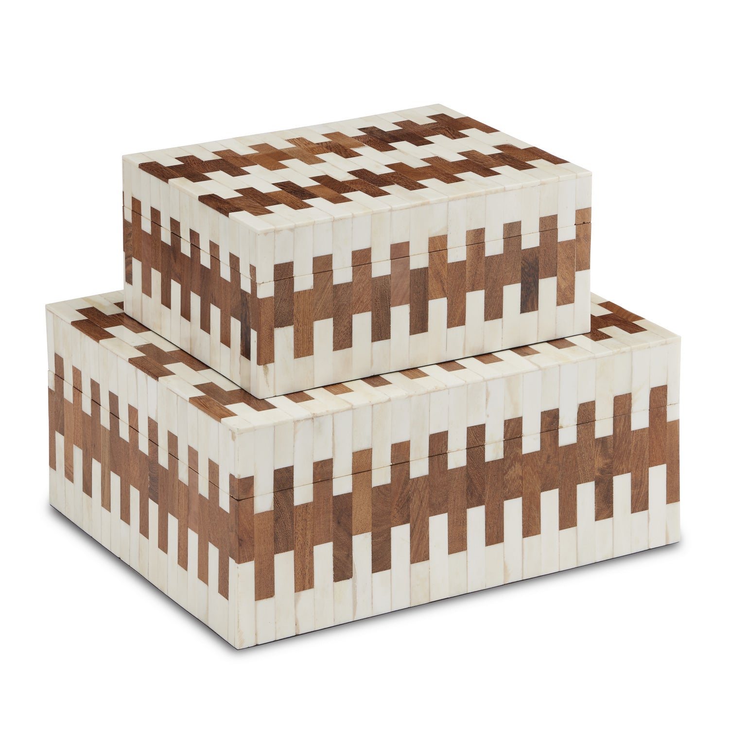 Currey and Company - 1200-0635 - Box Set of 2 - Tia Collection - White/Natural