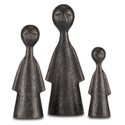 Currey and Company - 1200-0644 - Figure Set of 3 - Ganav Bronze Figure Set of 3 - Bronze