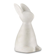 Currey and Company - 1200-0654 - Rabbit - White Marble Rabbit - White