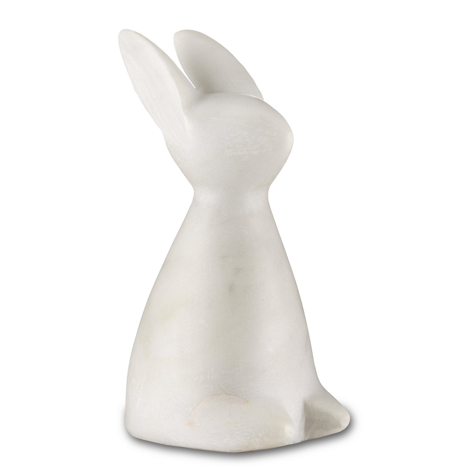 Currey and Company - 1200-0654 - Rabbit - White Marble Rabbit - White