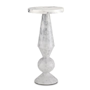 Currey and Company - 3000-0223 - Accent Table - Quince Collection - White