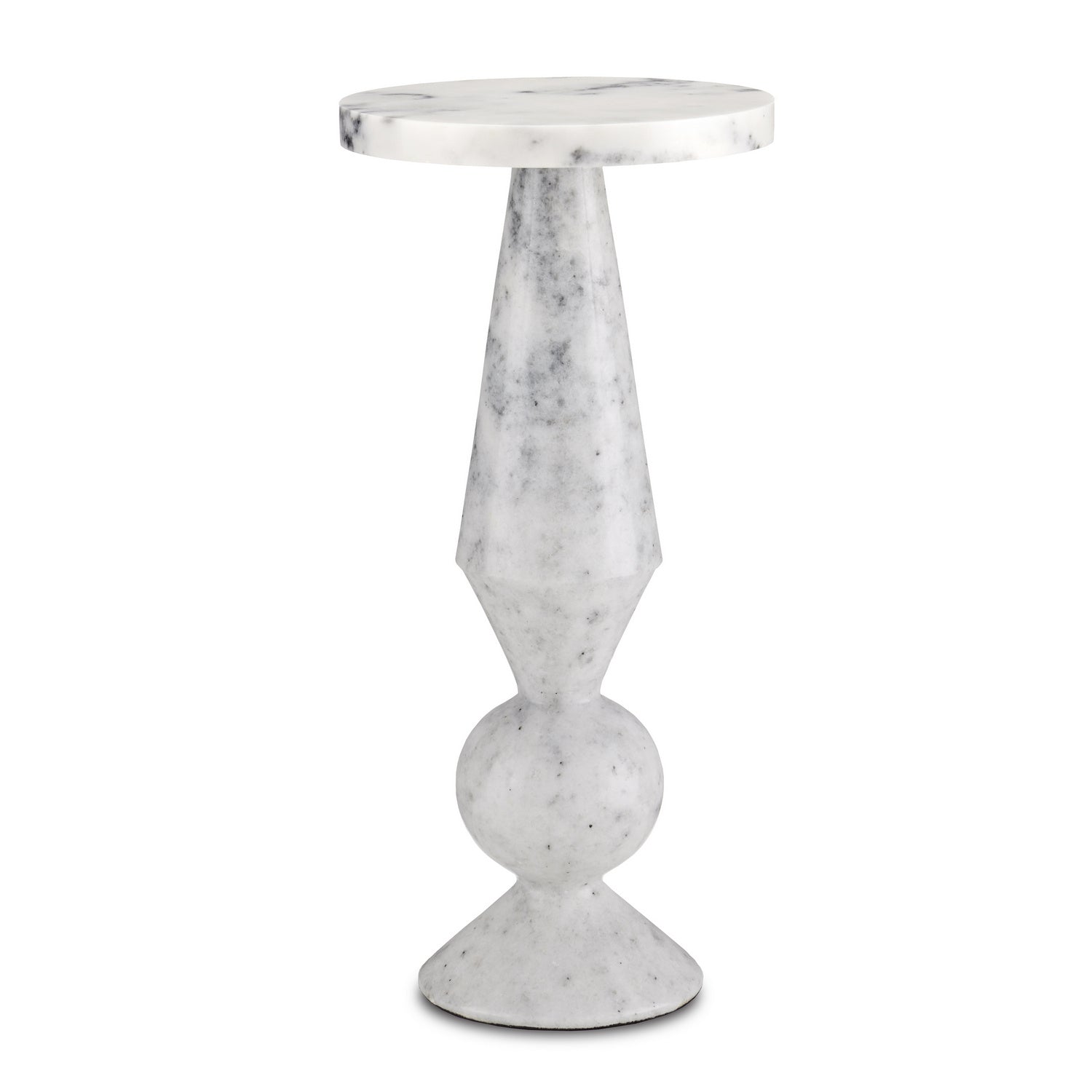 Currey and Company - 3000-0223 - Accent Table - Quince Collection - White