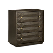 Currey and Company - 3000-0226 - Chest - Kendall Collection - Dove Gray/Polished Brass