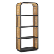 Currey and Company - 3000-0229 - Etagere - Anisa Collection - Natural/Black