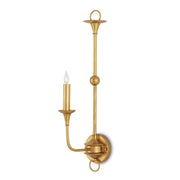 Currey and Company - 5000-0213 - One Light Wall Sconce - Nottaway Collection - Contemporary Gold Leaf