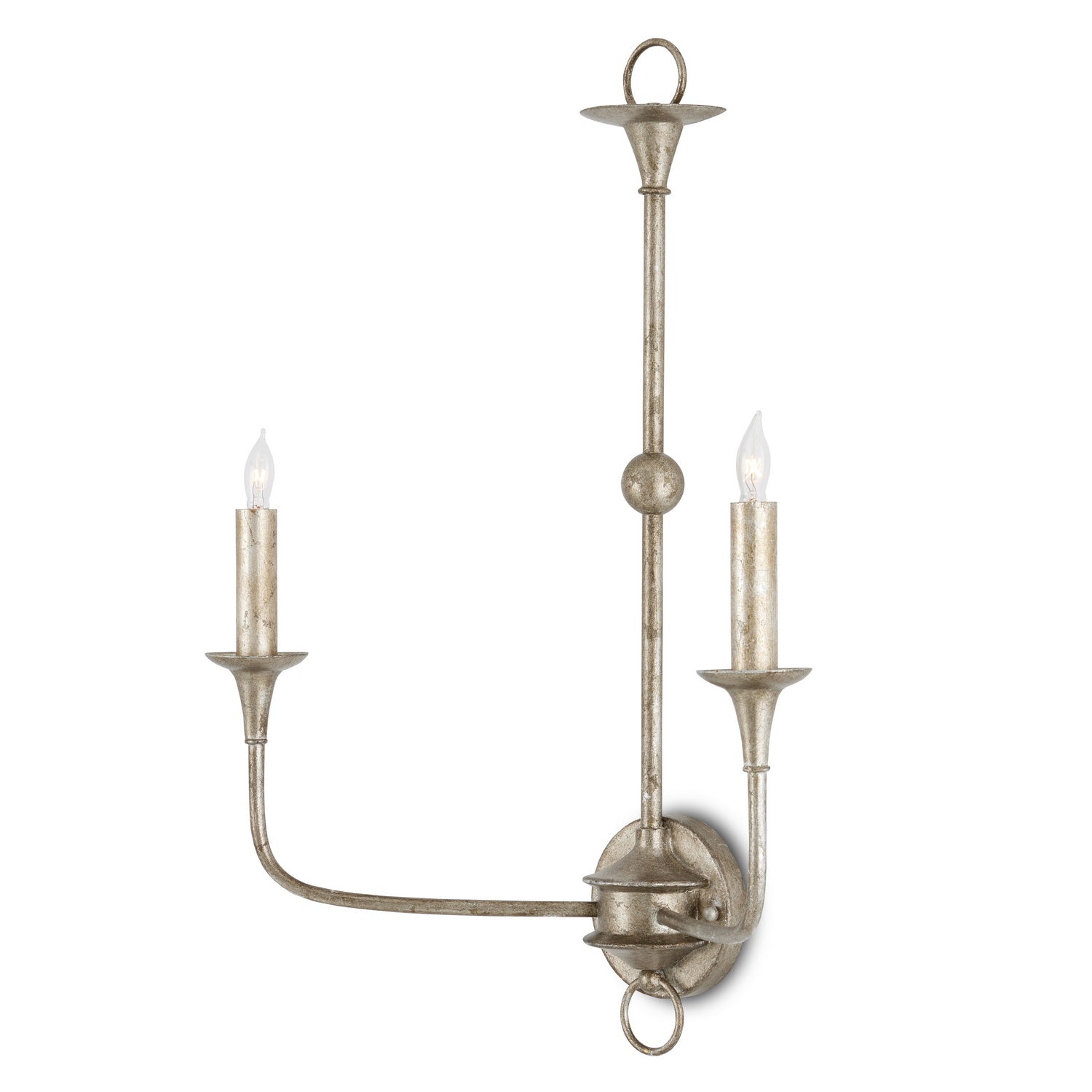Currey and Company - 5000-0216 - Two Light Wall Sconce - Nottaway Collection - Pyrite Bronze