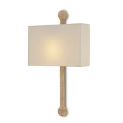 Currey and Company - 5900-0052 - One Light Wall Sconce - Senegal Wall Sconce - Natural