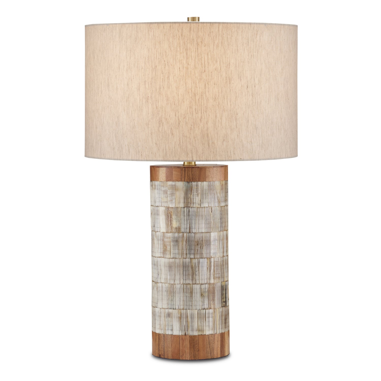 Currey and Company - 6000-0823 - One Light Table Lamp - Hyson Collection - Natural/Brass
