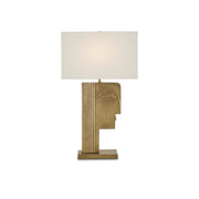 Currey and Company - 6000-0859 - One Light Table Lamp - Thebes Brass Table Lamp - Antique Brass