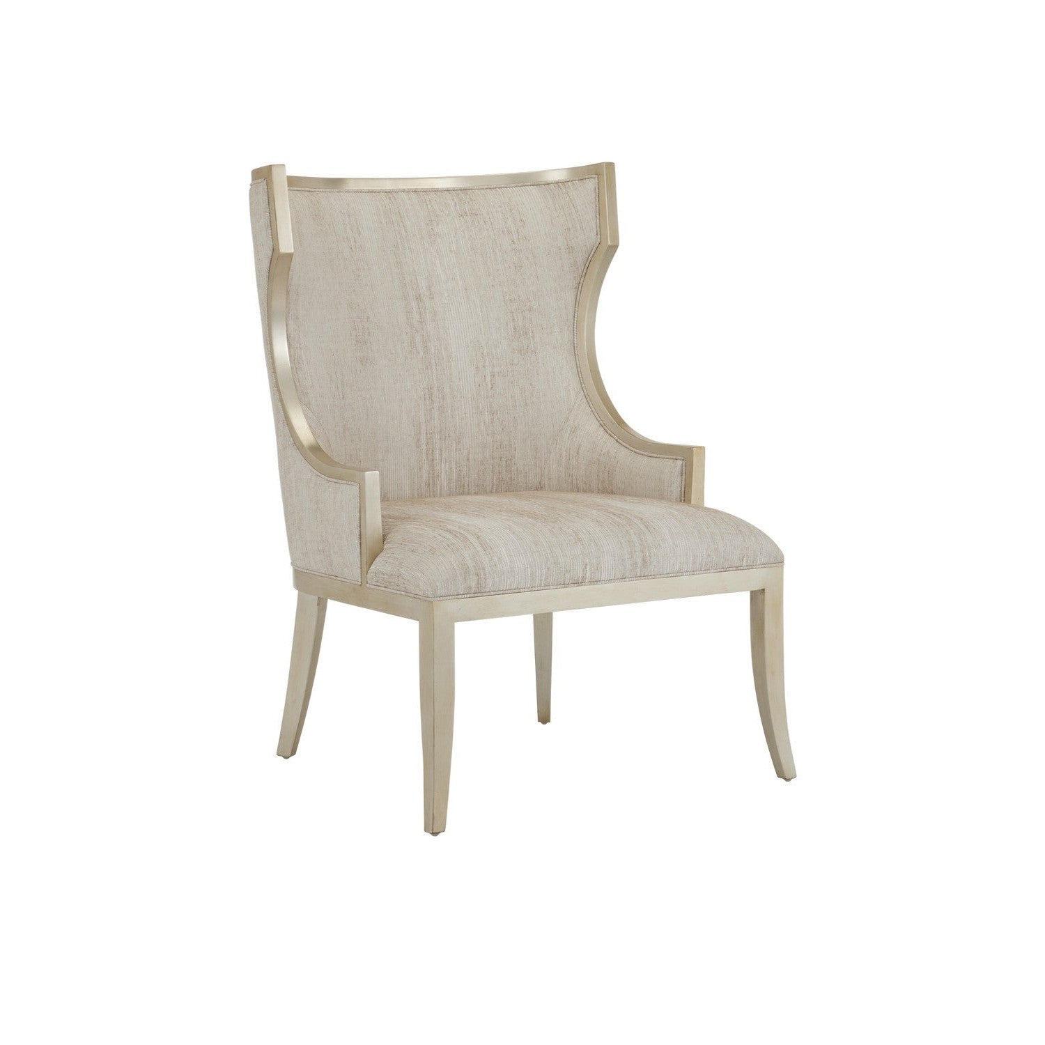 Currey and Company - 7000-0642 - Chair - Garson Collection - Silver/Fresh File Linen