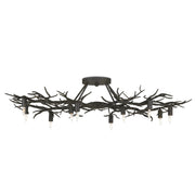 Currey and Company - 9000-0981 - Ten Light Semi-Flush Mount - Rainforest Collection - Rustic Bronze