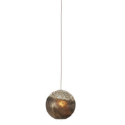 Currey and Company - 9000-1012 - One Light Pendant - Pathos Collection - Antique Silver/Antique Gold/Matte Charcoal
