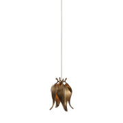 Currey and Company - 9000-1019 - One Light Pendant - Iota Collection - Antique Brass