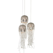 Currey and Company - 9000-1027 - Three Light Pendant - Medusa Collection - Nickel