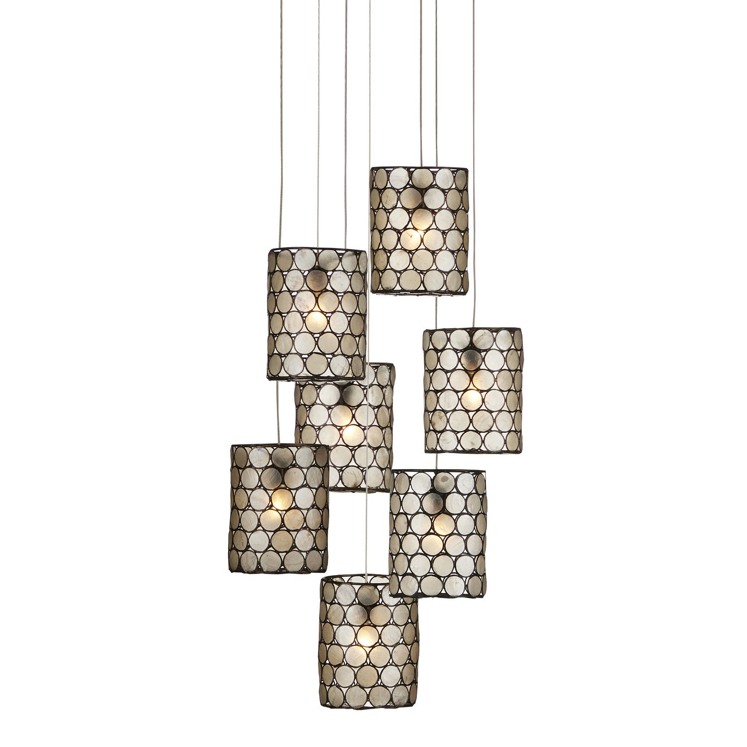 Currey and Company - 9000-1049 - Seven Light Pendant - Regatta Collection - Cupertino