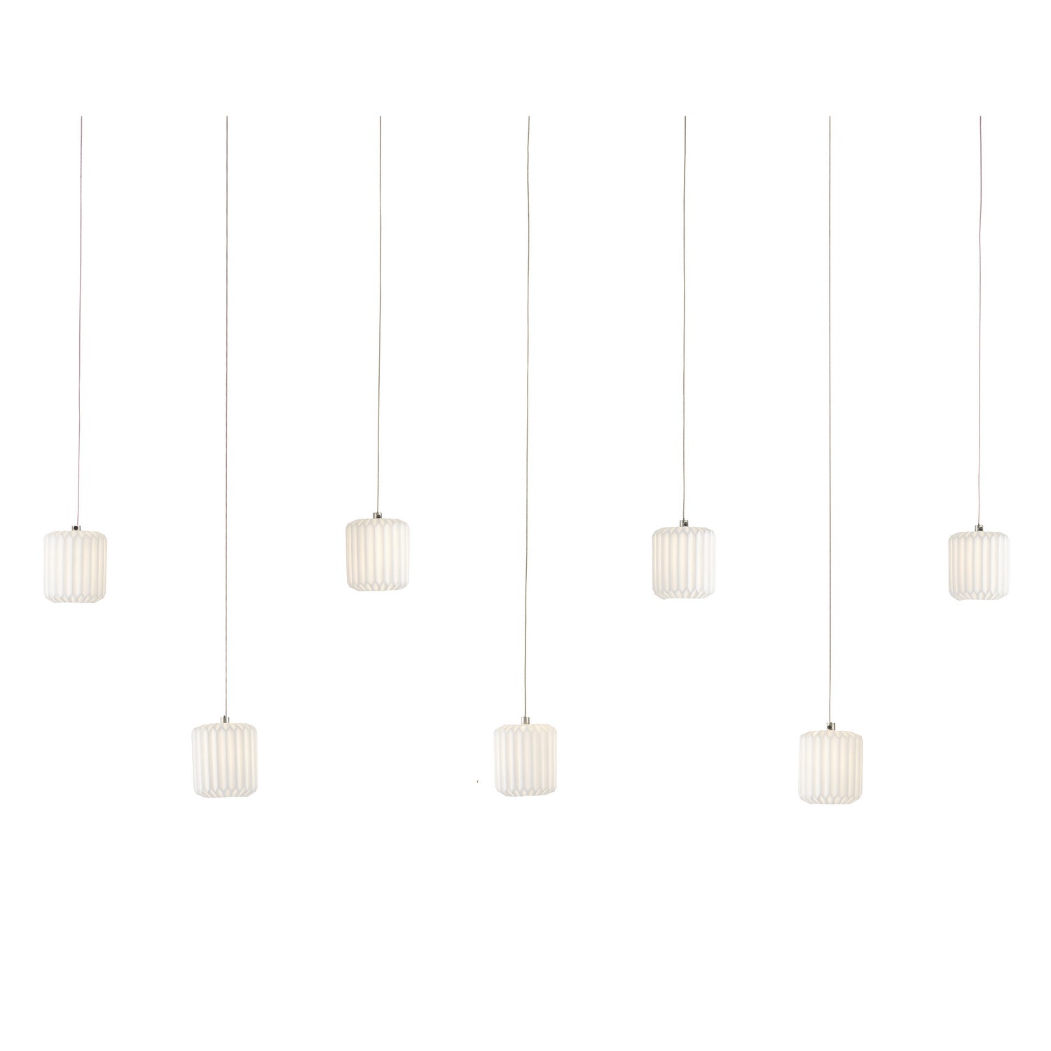 Currey and Company - 9000-1060 - Seven Light Pendant - Dove Collection - White