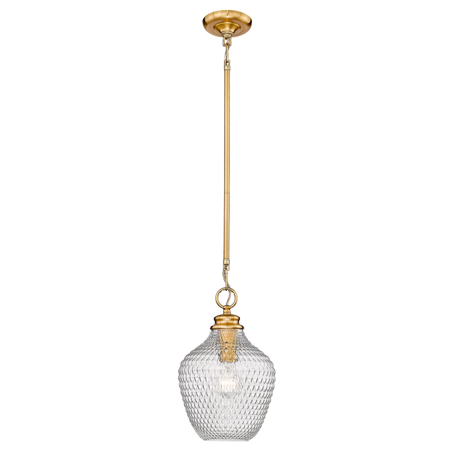 Golden - 1088-M MBG-CLR - One Light Pendant - Adeline - Modern Brushed Gold