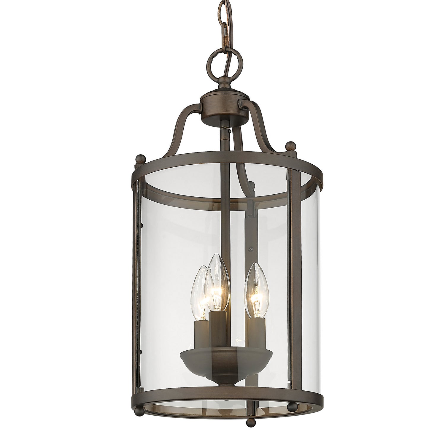 Golden - 1157-3P RBZ - Three Light Pendant - Payton - Rubbed Bronze